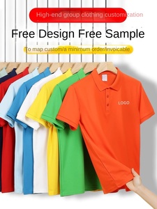 Высококачественная 100% хлопковая 12 видов цветов с вышивкой на заказ, Мужская футболка-поло с логотипом OEM, футболка-поло, мужские футболки - Product Image 4