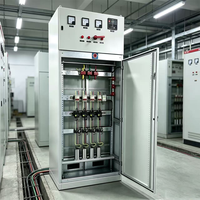 Gabinete de Corrección del Factor de Potencia Personalizado de Fábrica, Panel de Banco de Condensadores de Bajo Voltaje Trifásico con Control de Compensación Automática por PLC