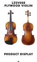 Violon d'Étude en Bois Massif Taille 4/4, Vente en Gros de Haute Qualité, Violons en Érable Contreplaqué Faits à la Main, Pas Chers, avec Accessoires