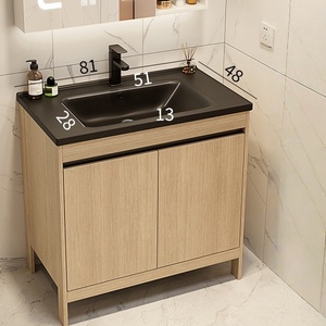 Bathroom cabinet combination bathroom wash basin floor-standing ceramic integrated wash basin wash basin - Product Image 6