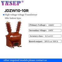 Transformateur de tension extérieur en résine époxy JDZW10-10R 10kV avec fusible HV intégré, monophasé, classe 0.2, 5pC, 75kV BIL, montage sur poteau ZW32