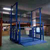 Elevador de Carga Industrial para Almacenes, Elevador Doble de Carga para Manejo de Mercancías en Fábricas, Movimiento Vertical de Materiales
