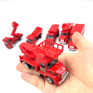 Ready to Ship 1:64 Diecast Car Alloy Model <strong>Hot</strong> Free <strong>Wheel</strong> Metal Car Toy Friction Red Die Cast Fire Truck Toy Vehicle - Product Image 2