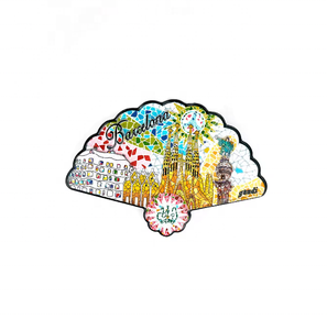 Impresión personalizada 3D resina <span class=keywords><strong>turismo</strong></span> regalo <span class=keywords><strong>Barcelona</strong></span> imán España recuerdos nevera imán para el hogar cocina Decoración - Product Image 1