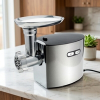 Hachoir à viande électrique multi-accessoires AZ-MG091 en acier inoxydable avec tambour broyeur et fonction de fabrication de biscuits en option