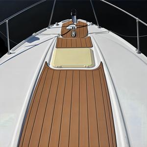 Suelo de EVA tipo teca para cubierta superior de yate Bayliner 2855 (2000-2006), moderno, cuadrado, contemporáneo, de madera lisa, antideslizante, éxito de ventas en eBay - Product Image 5
