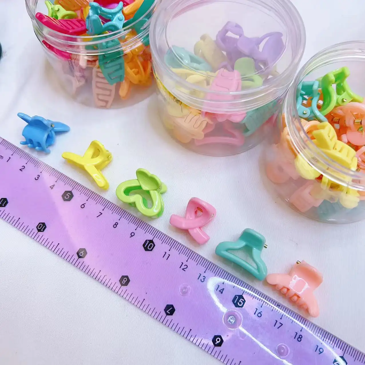 Mylulu Groothandel Goedkope Nieuwe Tarwestro Schattige Zwarte Haarspeld Klem Plastic Luipaard Print Mini Haarklauw Clips Voor Kinderen