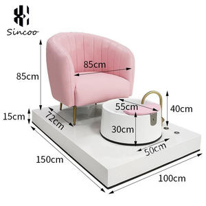 Fabrik preis Moderner Luxus Salon Fuß massage stuhl mit Whirlpool Jet System Liege sitz Nagel <span class=keywords><strong>Spa</strong></span> Funktionen - Product Image 6