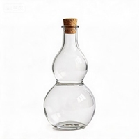 Bouteille en verre transparente double gourde de 750 ml, gravure personnalisée, sérigraphie, givrée, pour parfum d'intérieur, liqueur, cadeau artisanal