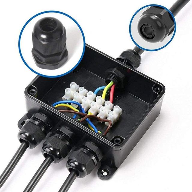 2 / 3 / 4 Ways Plastic Mini Small Electrical Junction Box IP68 Outdoor Waterproof Junction Box for Led
