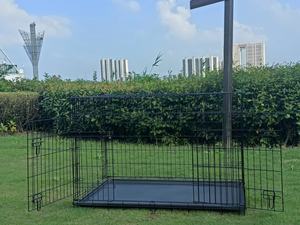 Sıcak satış metal köpek kafesi taşınabilir dayanıklı taşıyıcı küçük hayvanlar için açık havada kapalı tel pet muhafaza taşınabilir hareketli ev - Product Image 4