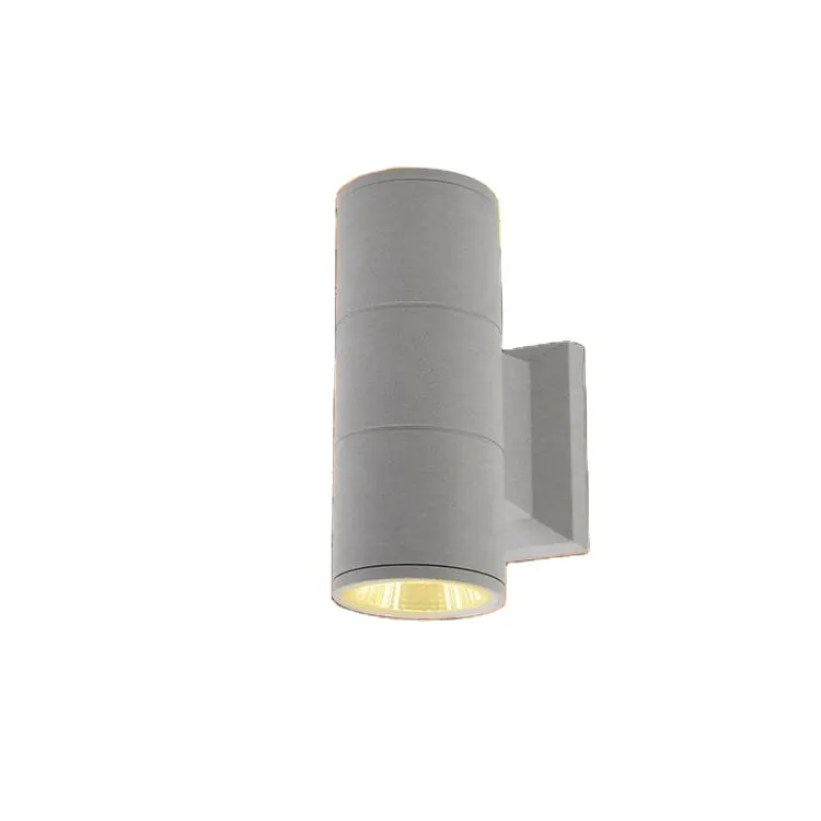 Benutzer definiertes Aluminium ip65 modernes Design mit LED-Wand leuchten nach oben und unten grau schwarz im Freien ed Wand leuchten Veranda Lichter