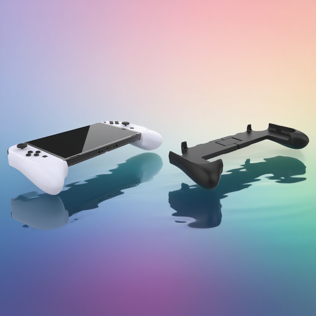 Specialized for <strong>Nintendo</strong> for <strong>Switch</strong> <strong>OLED</strong> Game Console Folding Grip Accessory Enhances Hand Feel Protective <strong>Function</strong>