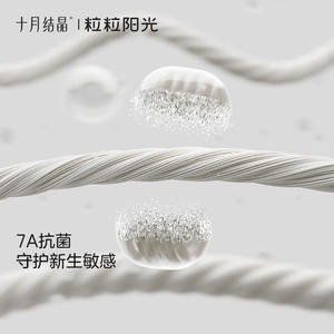 Gorro de algodón cristalino para bebé, clase A, para recién nacidos de 0 a 6 meses, cuidado protector de la fontanela, octubre - Product Image 4