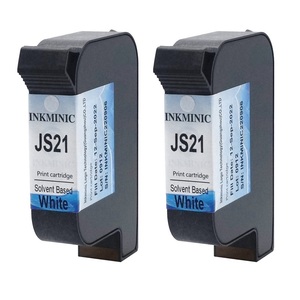 Good Quality JS21 Solvent Based <b>White</b> Ink Cartridge with Chip for Meenjet Mxpro Mxplus Mx Series TIJ Thermal Inkjet <b>Printer</b> - Product Image 3