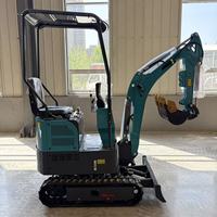 Mini-excavatrice 1t de type chenillé à moteur, haute efficacité, pour travaux de construction, conforme à la certification CE