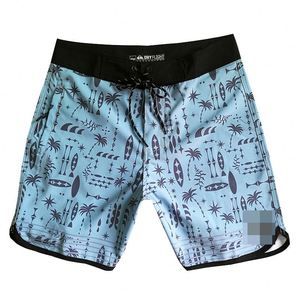 กางเกงขาสั้นชายหาดพิมพ์ลายดอกไม้สไตล์สปอร์ต ผ้าสแปนเด็กซ์/โพลีเอสเตอร์ ไซส์ใหญ่ ระบายอากาศ ป้องกันรังสียูวี แห้งเร็ว เหมาะสำหรับเล่นเซิร์ฟและว่ายน้ำ - Product Image 1