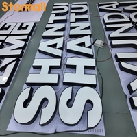 Lettres lumineuses LED 3D personnalisées pour publicité extérieure, enseignes lumineuses pour magasins et entreprises