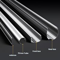 Toldo Retráctil Motorizado de Lujo Moderno, Marco de Polialuminio, Tela Impermeable para Muebles de Exterior, Balcón, Terraza