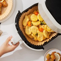 Papier cuisson jetable pour friteuse à air Papier silicone antiadhésif de qualité alimentaire biodégradable pour la cuisine