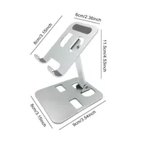 Support de téléphone en alliage d'aluminium, pliable et réglable, support de bureau pour tablette, pour iPhone, iPad, Samsung, smartphone, support de bureau