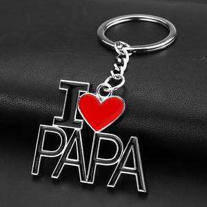 Cadeaux <span class=keywords><strong>pour</strong></span> <span class=keywords><strong>la</strong></span> fête <span class=keywords><strong>des</strong></span> mères et <span class=keywords><strong>la</strong></span> fête <span class=keywords><strong>des</strong></span> pères, <span class=keywords><strong>porte</strong></span>-clés en métal, logo personnalisé, JE T'AIME MAMAN PAPA, <span class=keywords><strong>porte</strong></span>-clés en alliage de zinc - Product Image 3