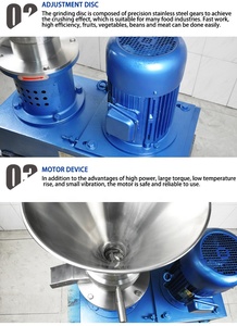 Moulin à colier vertical, w, pour <span class=keywords><strong>pâte</strong></span> de banane, de pitre, appareil à fabrication de <span class=keywords><strong>pâte</strong></span>, appareil à colorer les aliments - Product Image 3