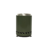 Foyer portable en acier inoxydable pour intérieur/extérieur, table à bois, poêle sans fumée pour jardin extérieur, camping