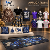 Mesin Printer Sublimasi Wolunda 1800mm Double Head Kecepatan Tinggi untuk Kain Polyester, Gorden, dan Sprei