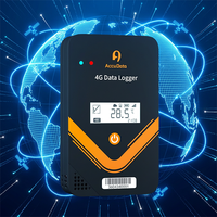 AccuData S360 4G IoT Enregistreur de données de la chaîne d'approvisionnement, suivi mondial en temps réel de la localisation, de la température et de l'humidité, 65 000 lectures, plastique, OEM