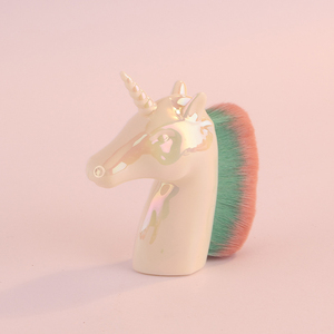 Pincel de Maquillaje Sintético Degradado Arcoíris para Base, Colorete y Uñas, Nuevo Diseño Portátil de Plástico y Fibra de Nylon - Product Image 6