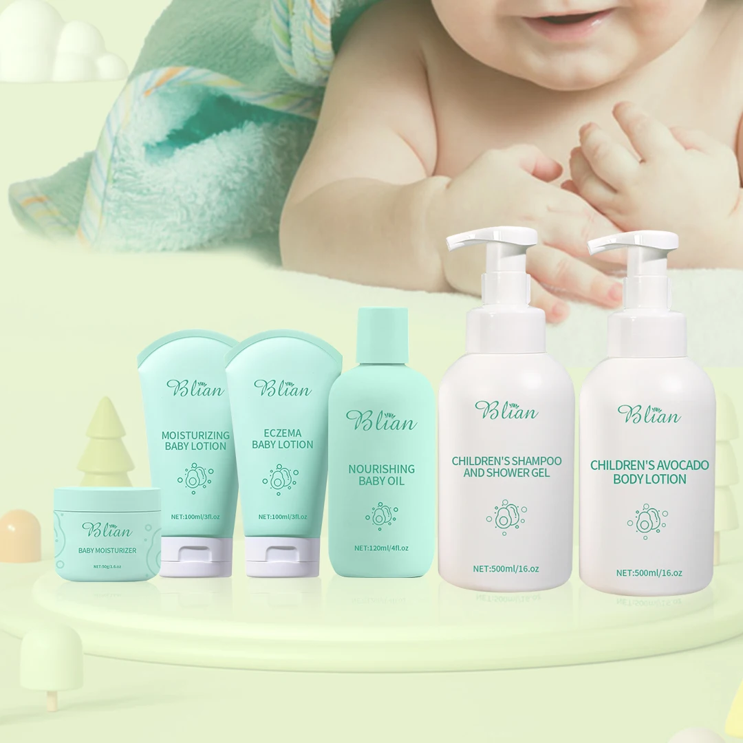 Набор для ухода за волосами ребенка с авокадо, набор для ухода за волосами и ухода за кожей, увлажняющие и питательные продукты для волос, частная марка для детей