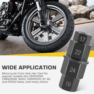 Outil pour axe hexagonal de <span class=keywords><strong>moto</strong></span>, adaptateur de douille robuste pour roue avant, outils de réparation de <span class=keywords><strong>moto</strong></span> - Product Image 5