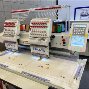 Máquina de bordado industrial WONYO de <span class=keywords><strong>2</strong></span> cabezales y 12 agujas para monograma de tela profesional - Product Image 6