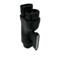 Adaptateur de charge rapide CC haute puissance GB/T vers CCS2 250A 1000V pour véhicules électriques chinois, compatible avec les stations de recharge publiques européennes