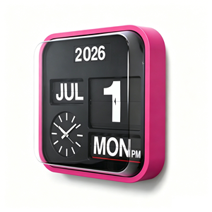 <span class=keywords><strong>Horloge</strong></span> murale vintage à affichage de mois/jour/date - Product Image 3