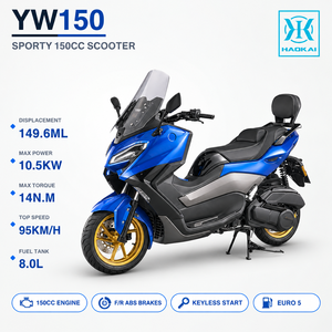 Scooter Maxi YW150 150cc, moteur refroidi par eau, ECU Bosch EFI, freins ABS avant et arrière, vitesse maximale de 95 km/h, EURO 5 - Product Image 1
