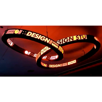 Module mené flexible mené incurvé d'intérieur de l'écran doux 320*160mm P2 P2.5 de cylindre d'écran de visualisation