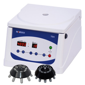 MKE TD4 Desktop Small Size 4000rpm 8x10/15ml Fixed Angle Rotor Low Speed Centrifuge Portable Digital Display DC Brushless Motor - Product Image 1