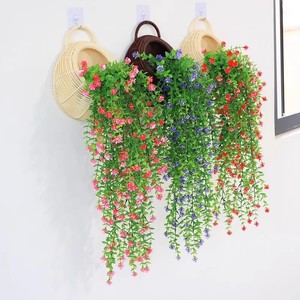 Green Field Artificial Eucalyptus <b>Wall</b> Hanging Plant Vine Floral <b>Decoration</b> For Indoor Outdoor Use - Product Image 2