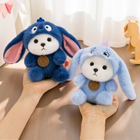 Peluche Ours Transformable Adorable avec Rembourrage en Coton PP, Petit Compagnon de Bureau, Ornement, Compagnon d'Étude, Cadeau d'Anniversaire