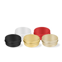 Pot en aluminium de 10 ml, 15 ml, 25 ml, 30 ml, 50 ml, 60 ml, 80 ml, 100 ml, récipient pour pommade de 50 g, boîte plate en aluminium de 50 ml, emballage en aluminium / pot en aluminium