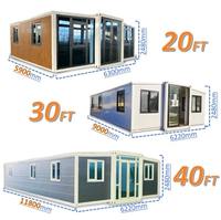 Casa Contenedor Modular Expandible de Doble Ala de Alta Calidad, Montaje Rápido, Impermeable, Resistente al Fuego, para Vivienda, Oficina, Camping, Villa