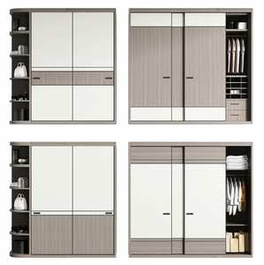 Modern Hinged Door <b>Wardrobe</b> with 5+ <b>Drawers</b> | Durable MDF Construction Eco-Friendly Space-Saving Bedroom Storage - Product Image 5