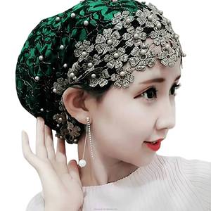 Sombrero de encaje suave para mujer, diseño hueco, a la moda, pañuelo para la cabeza para adultos, para viajes al aire libre, ecológico, transpirable, adecuado para todos - Product Image 3