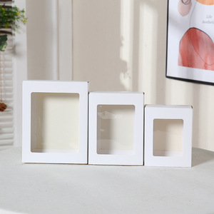 <span class=keywords><strong>Caja</strong></span> de Regalo Extraíble Portátil Personalizada con Cartón Reciclado Ecológico, Embalaje de Lujo con Ventana Marrón para Marcos de Fotos - Product Image 5