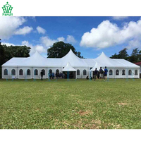 Tentes de luxe de grande taille pour l'extérieur, de bonne qualité, 15x40m, pour mariages, pouvant accueillir 300 personnes