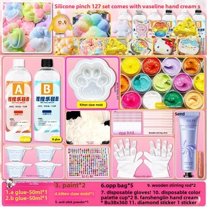Kit de jouets en argile à presser faits main en silicone, moule à fruits pour filles de 5 à 7 ans, excellente idée cadeau anti-stress - Product Image 5