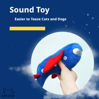 Jouet en peluche pour animaux de compagnie de la série Space, en forme de fusée et d'avion, jouet à mâcher couineur pour chien, jouet interactif pour nettoyer les dents, jouet en corde pour chien