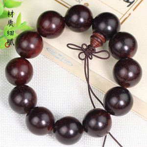 Indian Rosewood <b>Bracelet</b> 20mm Beads Hand Polished Natural Stone Unisex Religious Ceremony Gift - Product Image 3